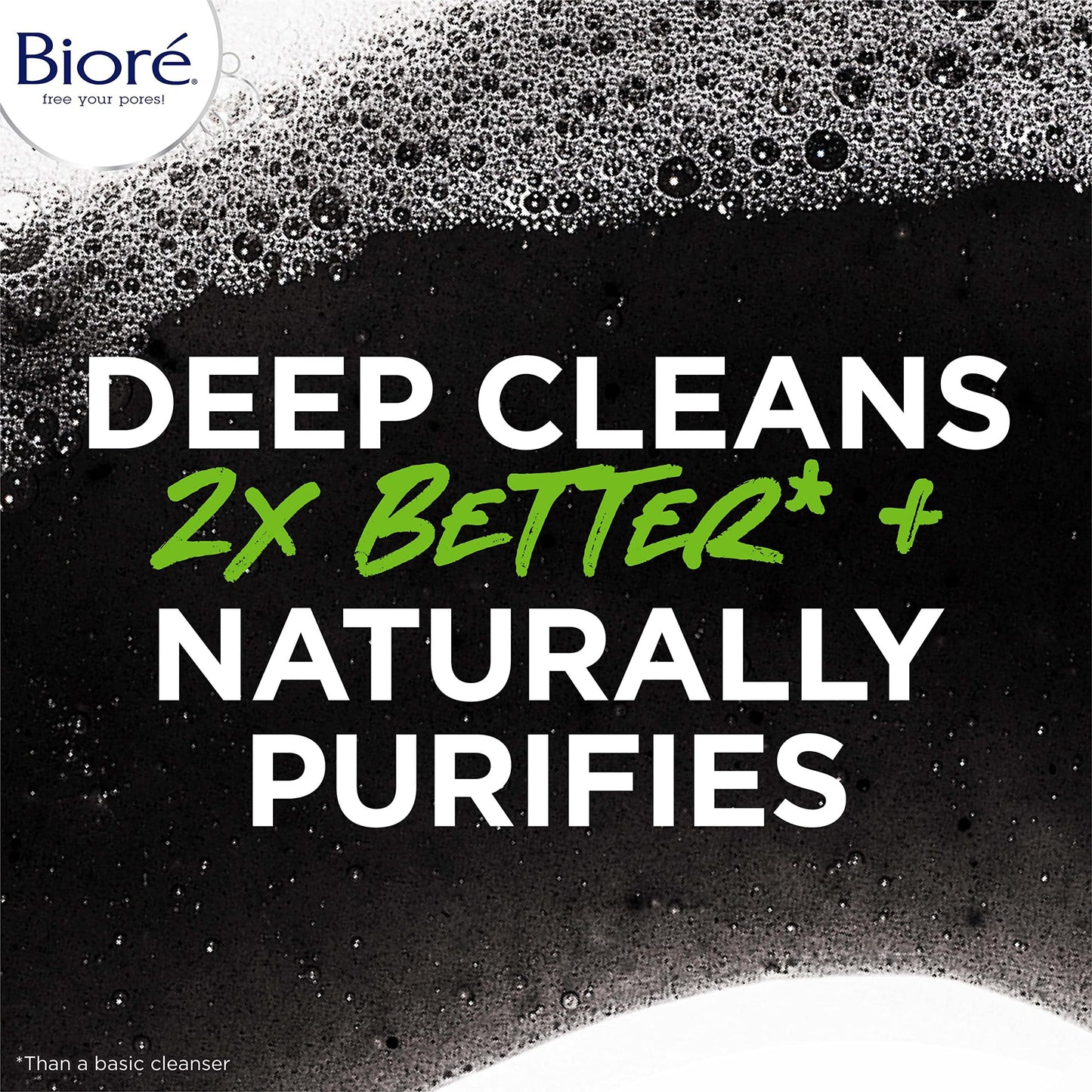 Bioré Deep Pore Charcoal Daily Face Wash, 6.77 Fl oz, with Deep Pore Cleansing for Dirt and Makeup Removal From Oily Skin