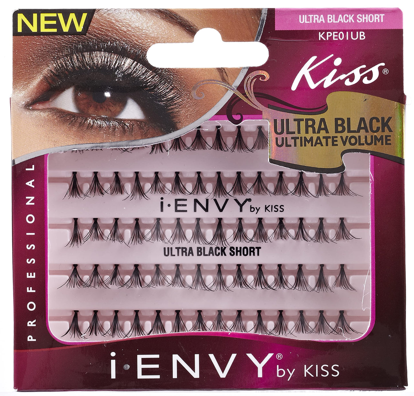 Kiss I Envy Ultra Black Short Lashes (3 PACK)