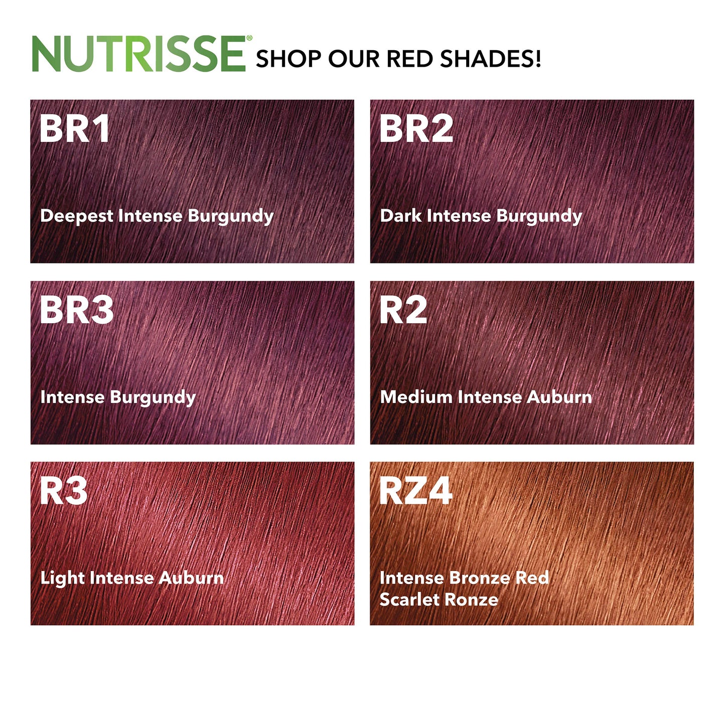 Garnier Nutrisse Ultra Color Nourishing Permanent Hair Color Cream, BR2 Dark Intense Burgundy (1 Kit) Red Hair Dye (Packaging May Vary), 1 Count