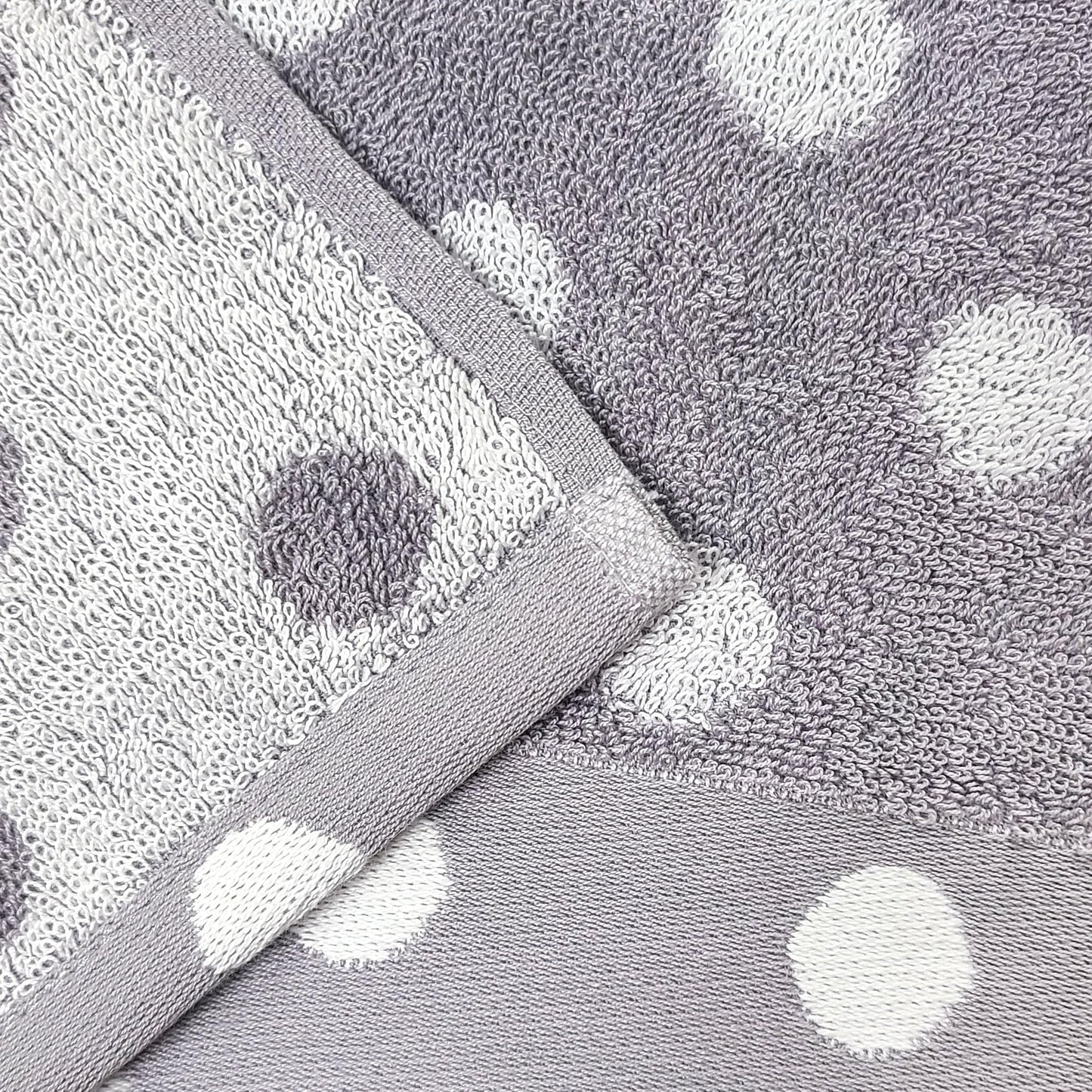 Beachland Polka Dot Bath Towel Set - Reversible Terry Cloth- Soft Cotton - Super Absorbent and Fast Drying Towels - Fade Resistant - Eco-Friendly…