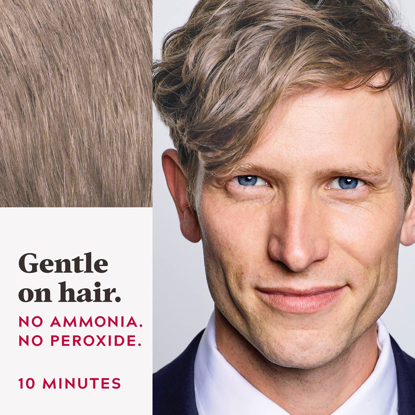 Just For Men Easy Comb-In Color Mens Hair Dye, Easy No Mix Application with Comb Applicator - Sandy Blond, A-10, Pack of 1