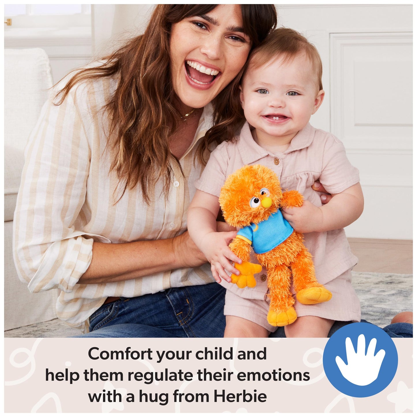 Ms. Rachel Official Herbie Cuddle & Comfort Friend Doll, 11” Premium Plush Baby Toy, Toddler Toys for Girls & Boys for Ages 6 Months to 3+