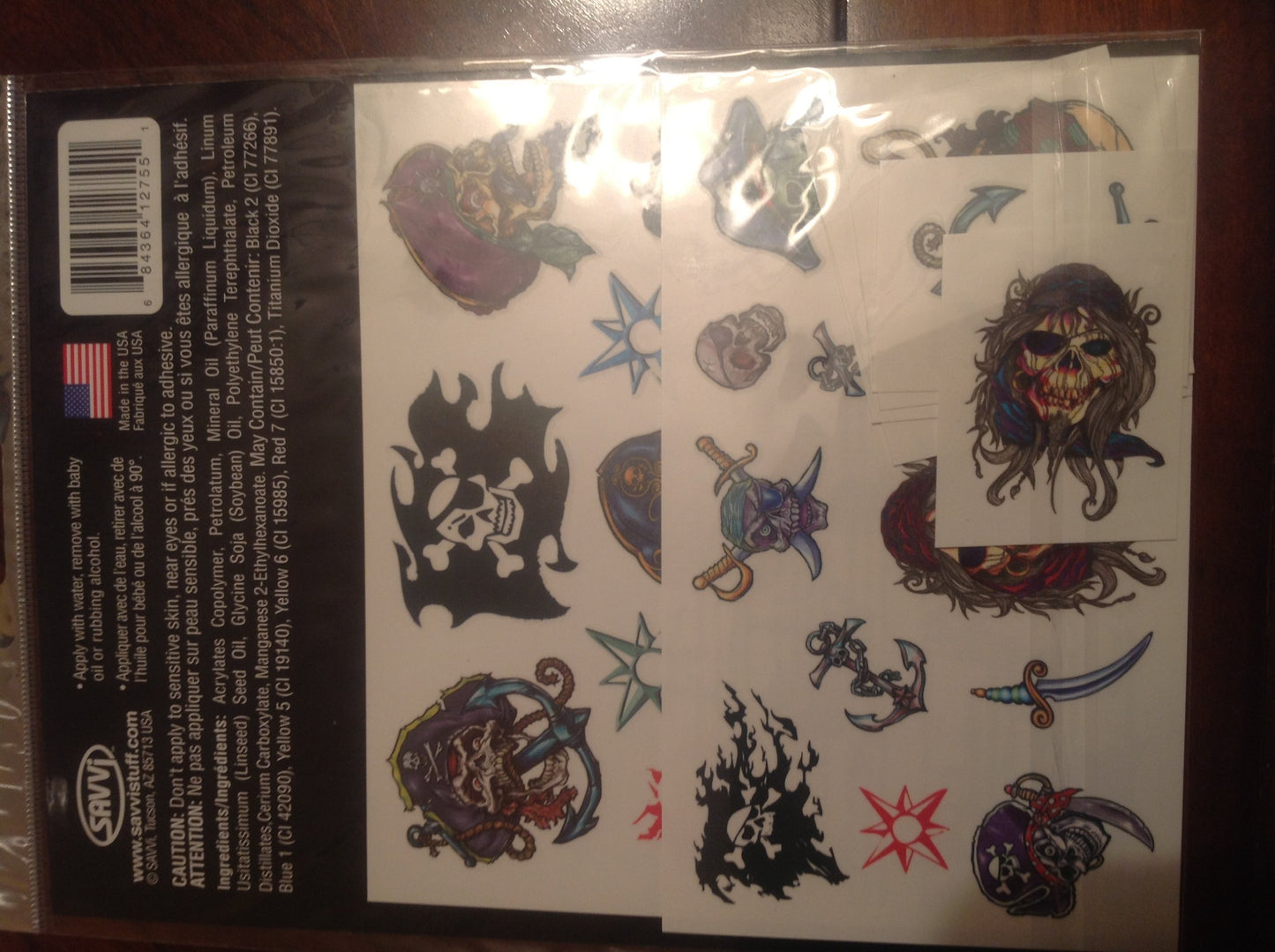 Pirate Party Pack 35+ Tattoos by Savvi