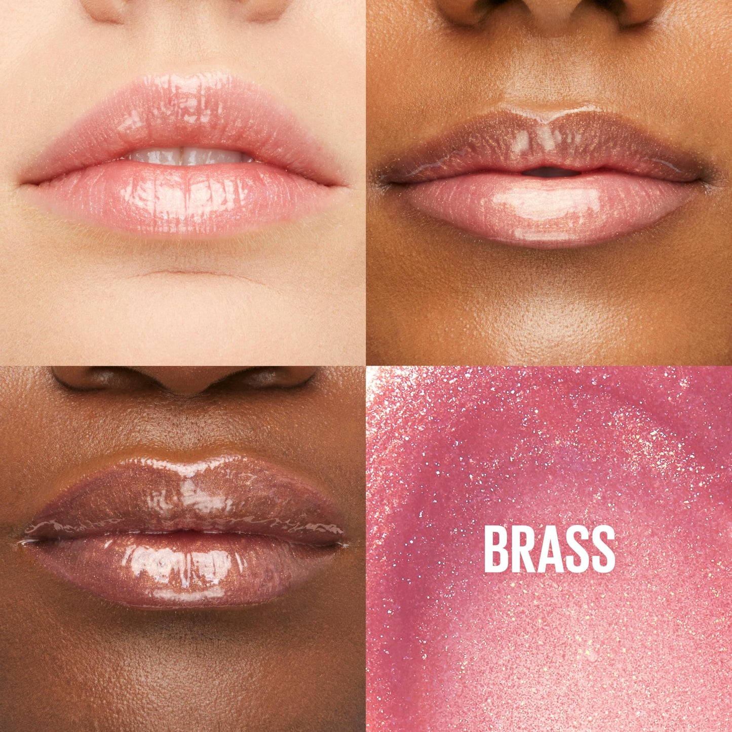 Maybelline Lifter Gloss, Hydrating Lip Gloss with Hyaluronic Acid, High Shine for Plumper Looking Lips, Brass, Pink Neutral, 0.18 Ounce