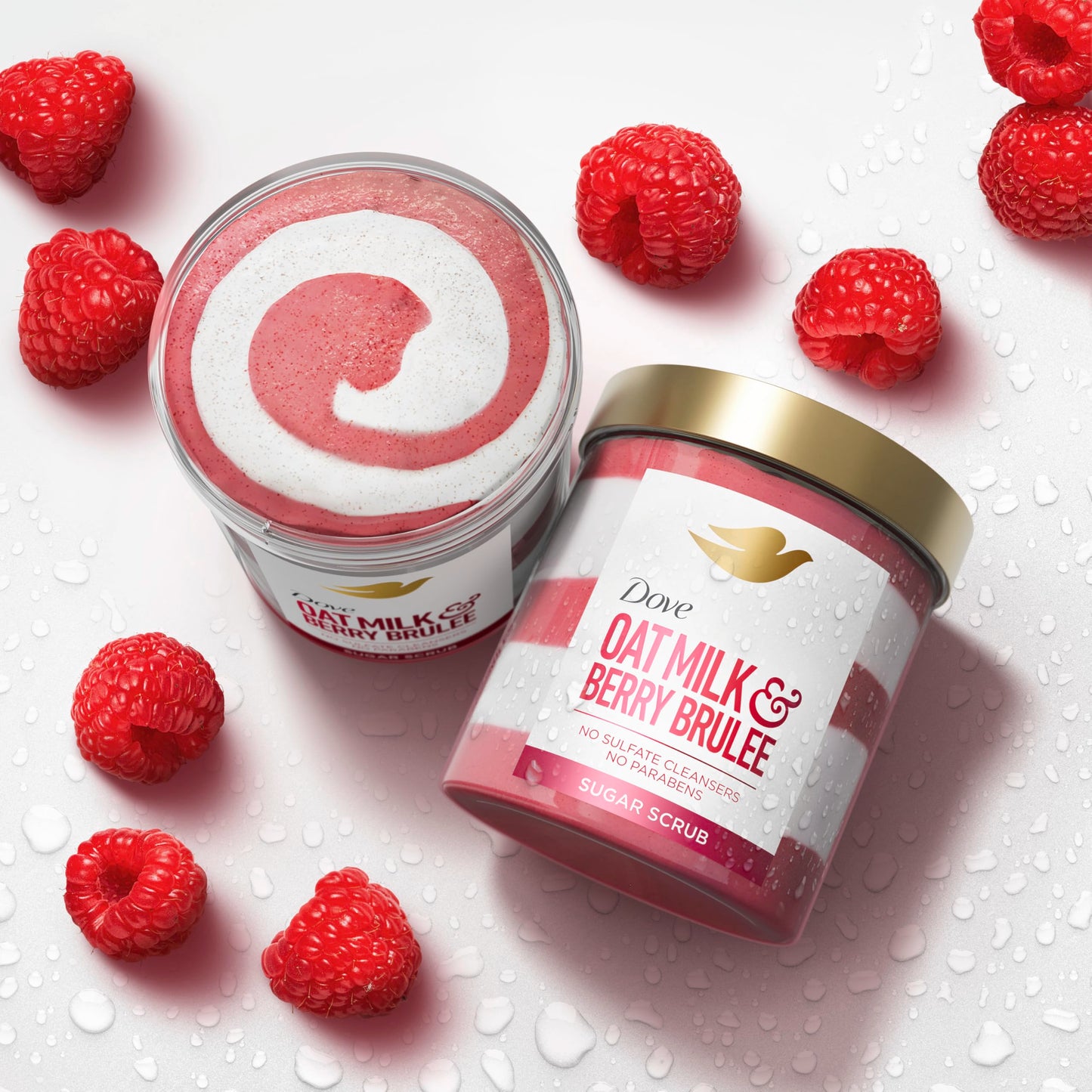 Dove Sugar Body Scrub Oat Milk & Berry Brulee For Women For Exfoliated & Hydrated skin 15 oz Beauty & Personal Care Dove