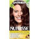 Garnier Nutrisse Nourishing Hair Color Creme, 415 Soft Mahogany Dark Brown (Raspberry Truffle) (Packaging May Vary)