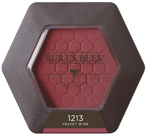 Burt's Bees 100% Natural Blush with Vitamin E, Velvet Wine - 0.19 Ounce