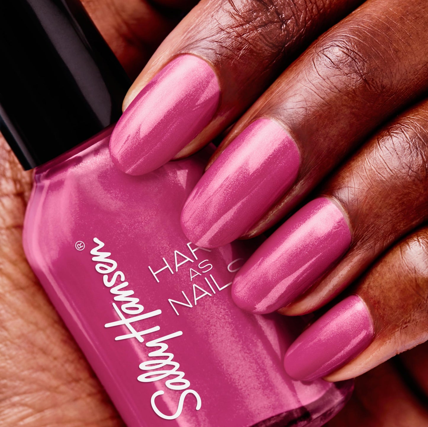 Sally Hansen Hard as Nails, Heart of Stone, Long Lasting, Chip Resistant, Opaque, Shiny Pink Nail Polish