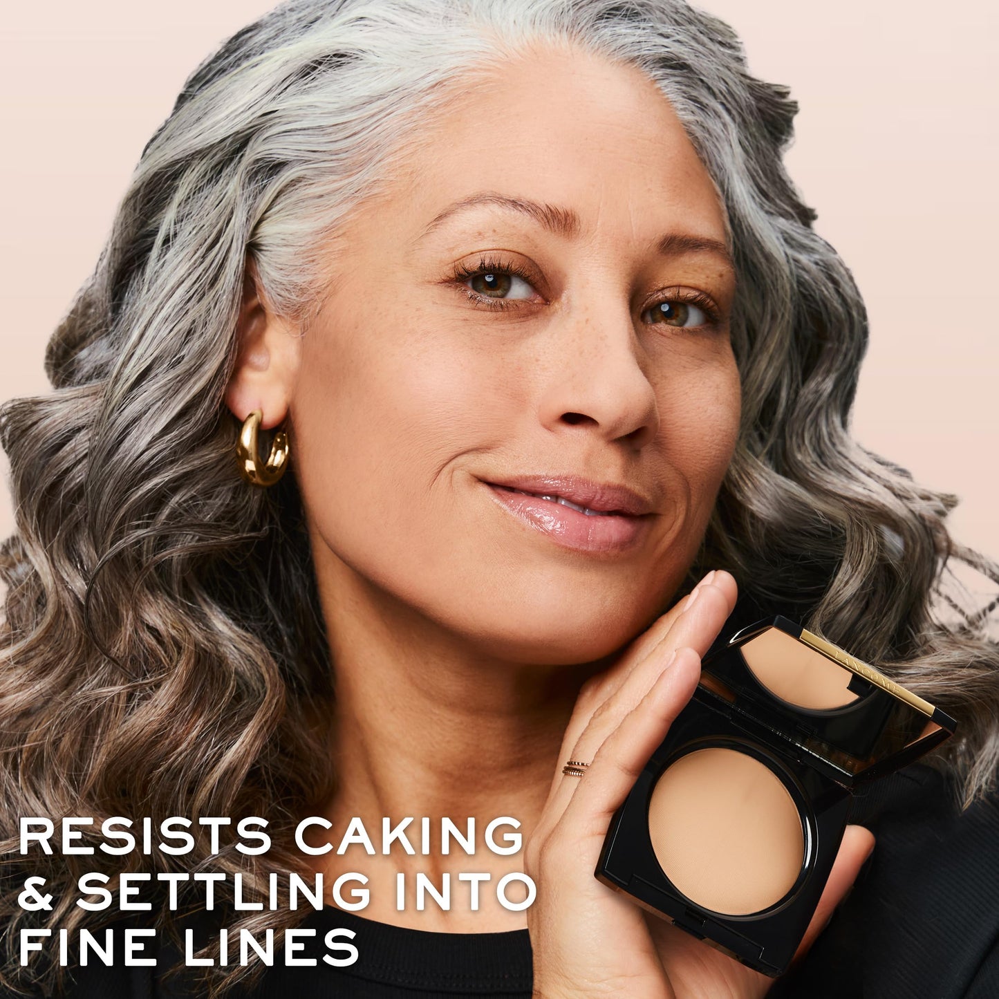 Lancôme Dual Finish Powder Foundation - Buildable Sheer to Full Coverage Foundation - Natural Matte Finish - 220 Buff II Cool