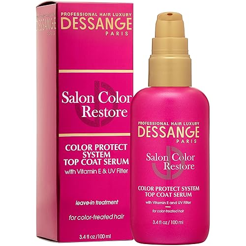 Dessange Salon Color Restore Color Protect System Top Coat Serum, 3.4 Fluid Ounce