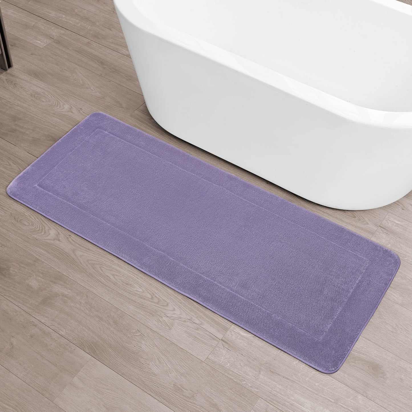Oliver Brown - Terry Bath Mat, Memory Foam Bath Rug, Non-Slip, 100% Polyester, Premium Bathroom Decor, Machine Washable, Measures 24 in. x 60 in.…
