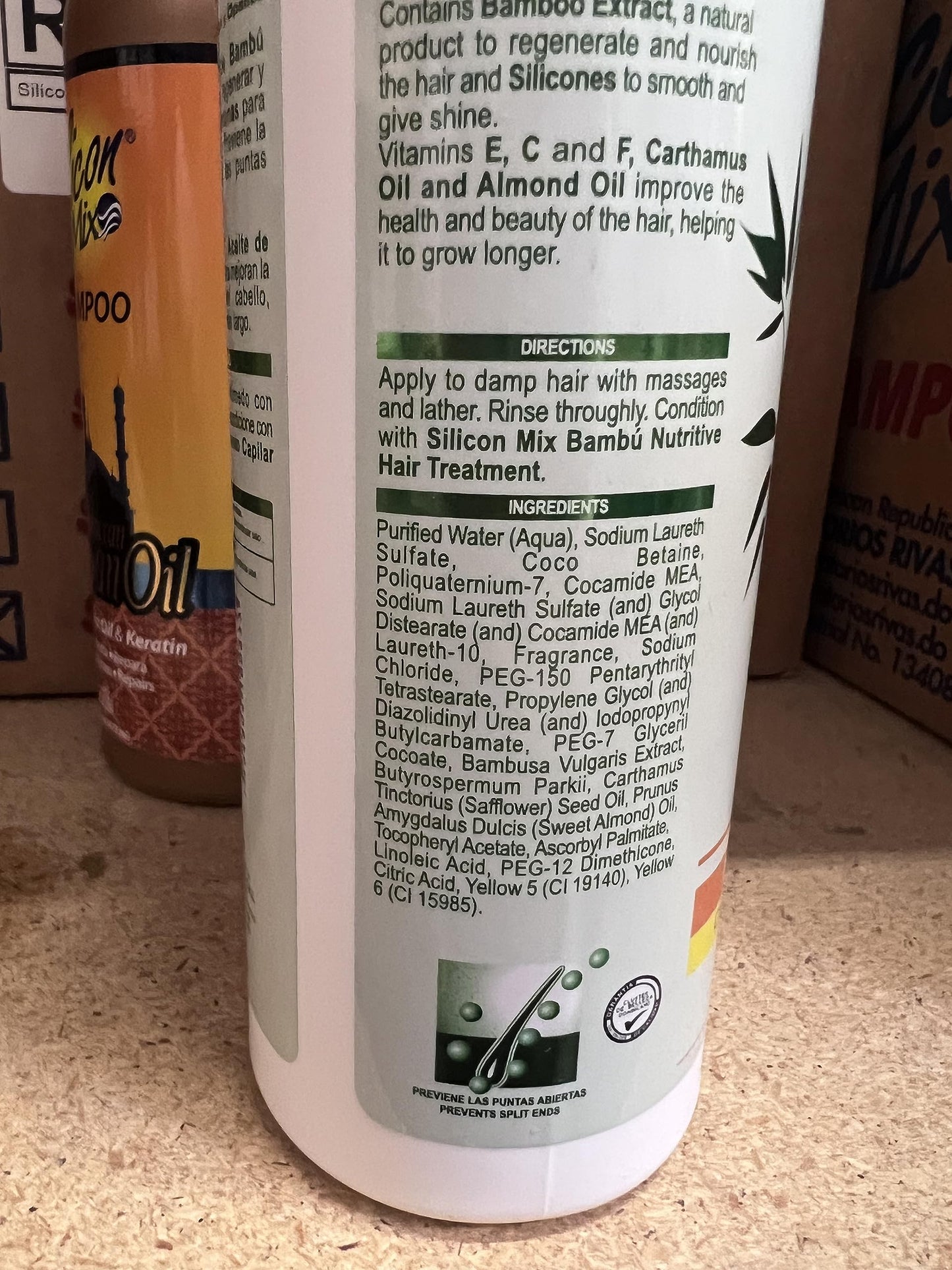 Silicon Mix Bambu Shampoo & Treatment 16oz & Leave-in 8oz & Polisher 4oz “Set”