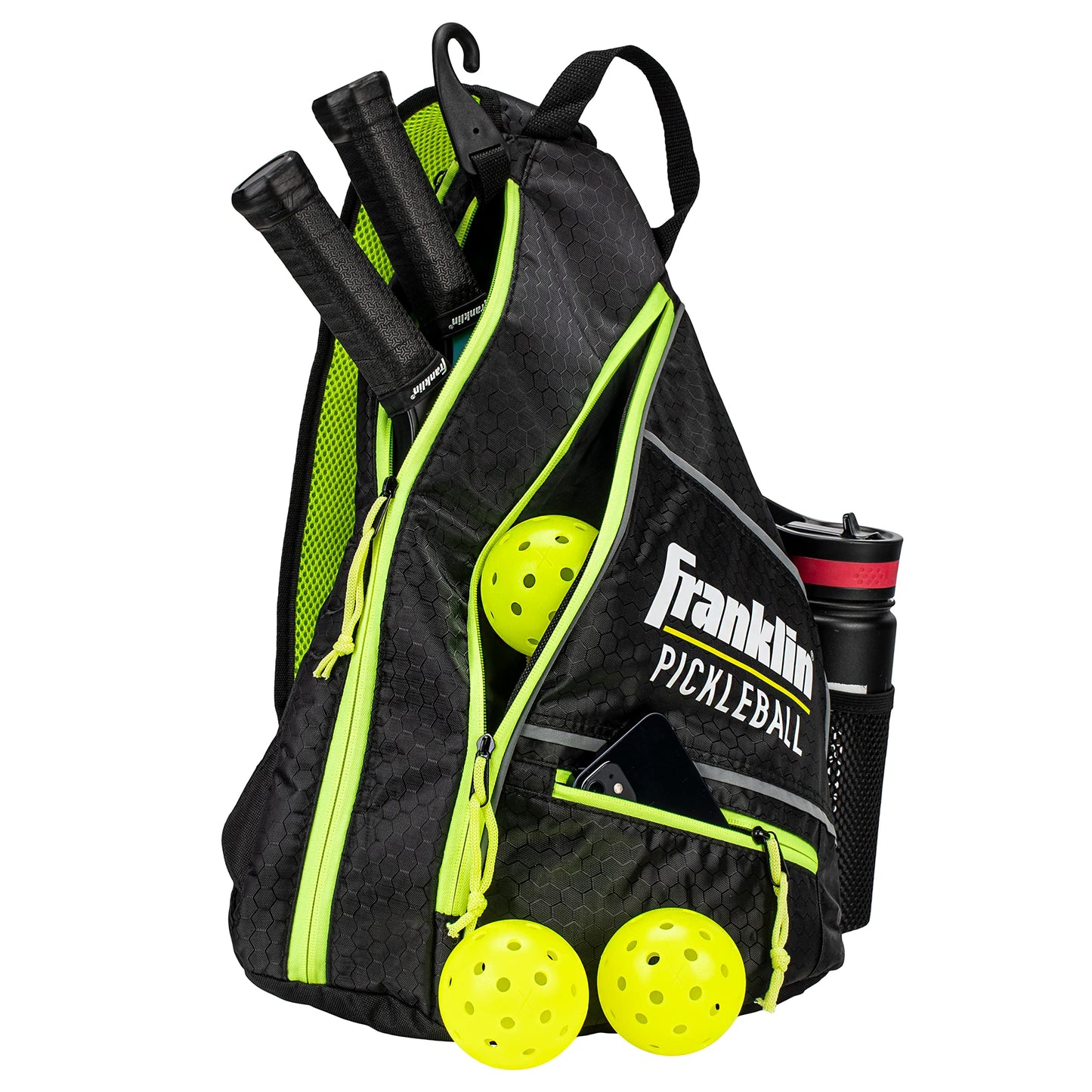 Franklin Sports Pickleball Bags - Pickleball Sling Bag Backpack for Gear + Equipment - Pickleball Bag for Men + Women - Holds Paddles, Pickleballs +…