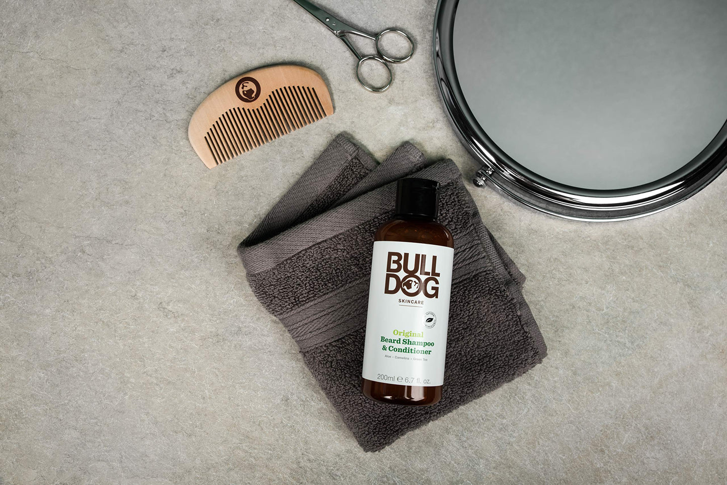 Bulldog Mens Skincare and Grooming Original Beard Shampoo and Conditioner, 6.7 Ounce