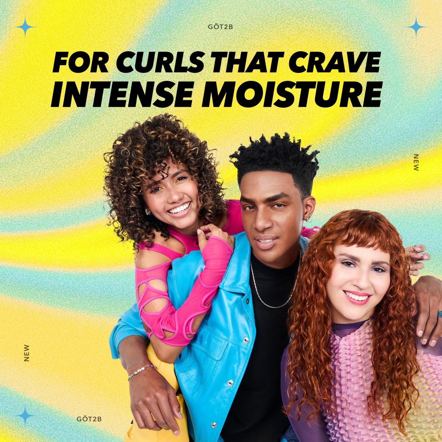 Got2B Curled Styling Cream, 6 Fl Oz, Curl Defining & Moisturizing Hair Cream for Coily & Curly Hair, Provides Frizz Control & Soft Feel for Type 3-4