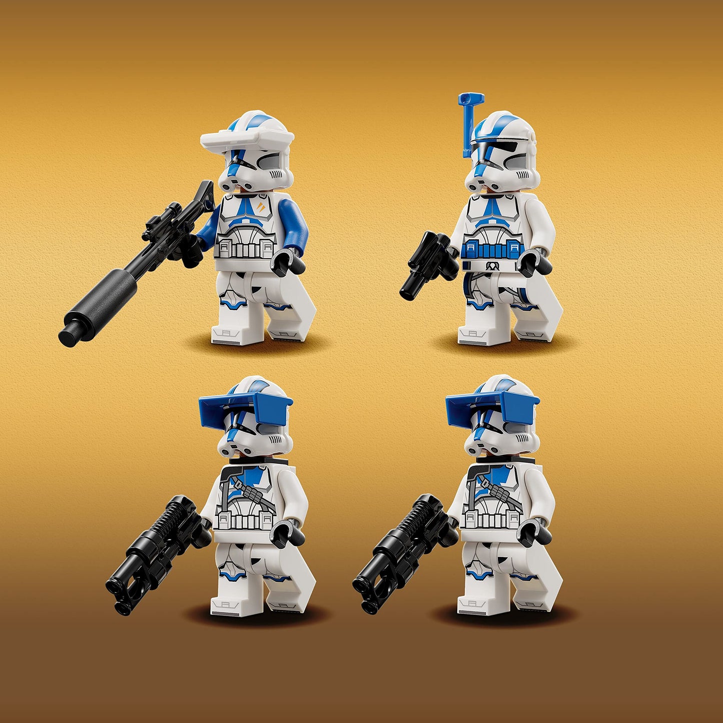 LEGO Star Wars 501st Clone Troopers Battle Pack 75345, AV-7 Cannon Buildable Toy with 4 Minifigures, Gift for Kids Ages 6+