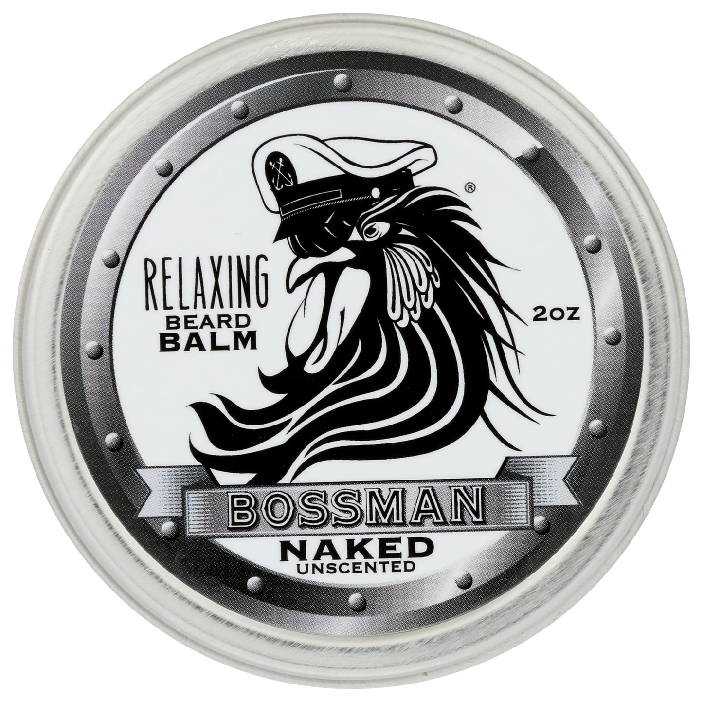Bossman Relaxing Beard Balm for Men (Naked - Unscented) - Tames, Relaxes, Thickens & Softens for Ultimate Beard Care - Made in USA