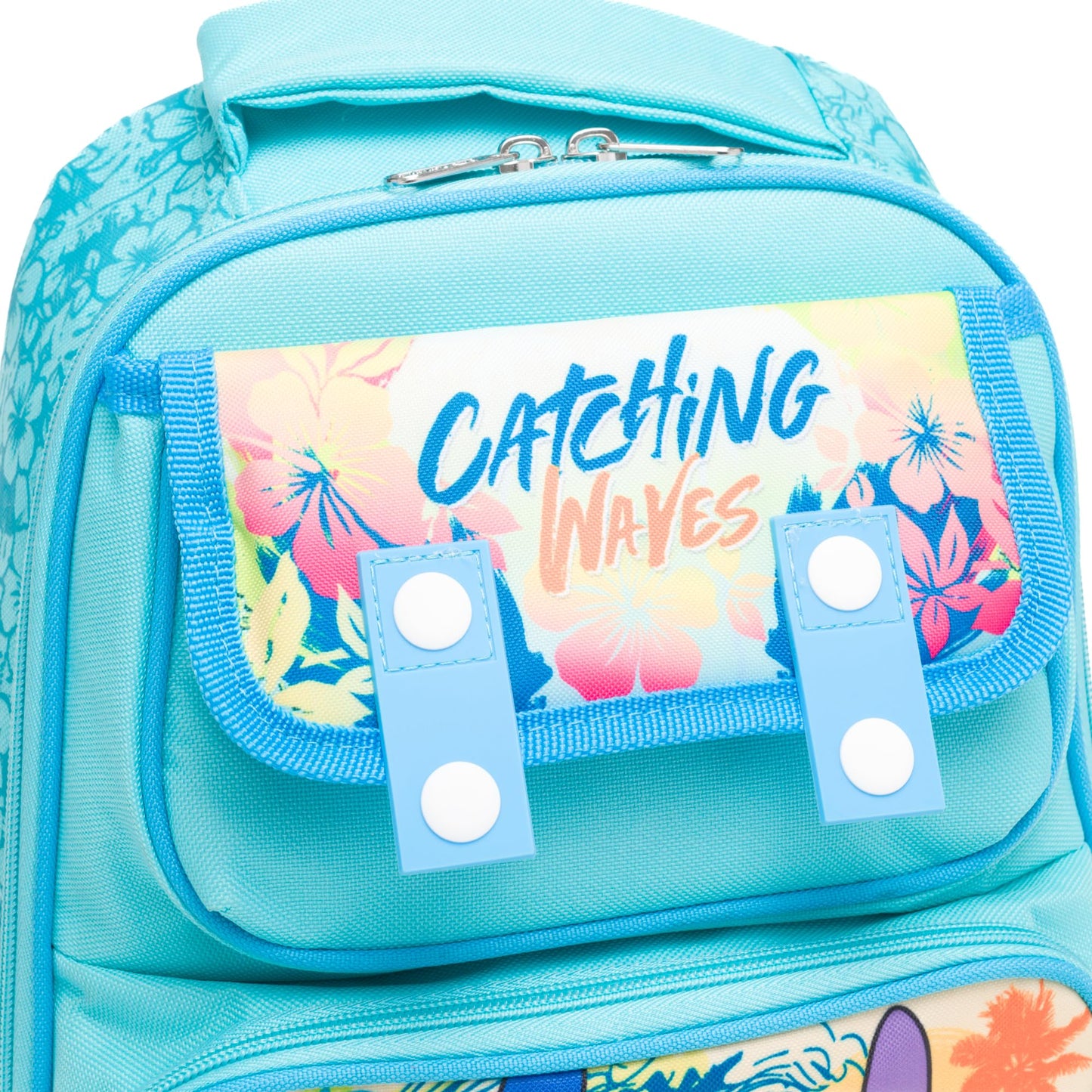 Ruz - Stitch 12 Inch Pre-School backpack with Padded Back and Adjustable Straps, Medium, Blue, A28240
