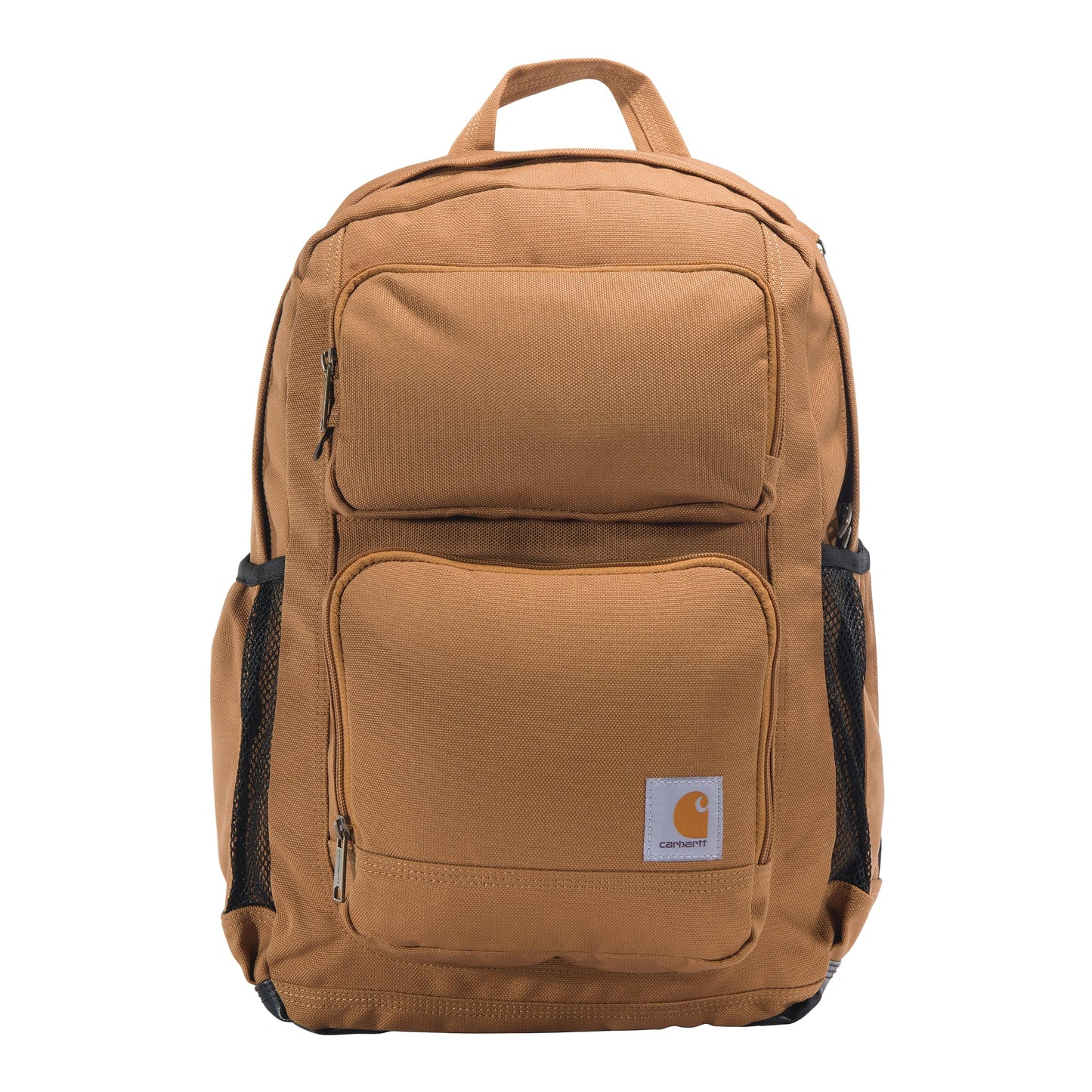 Carhartt 28L Dual-Compartment Backpack, Durable Pack with Laptop Sleeve and Duravax Abrasion Resistant Base, Carhartt Brown