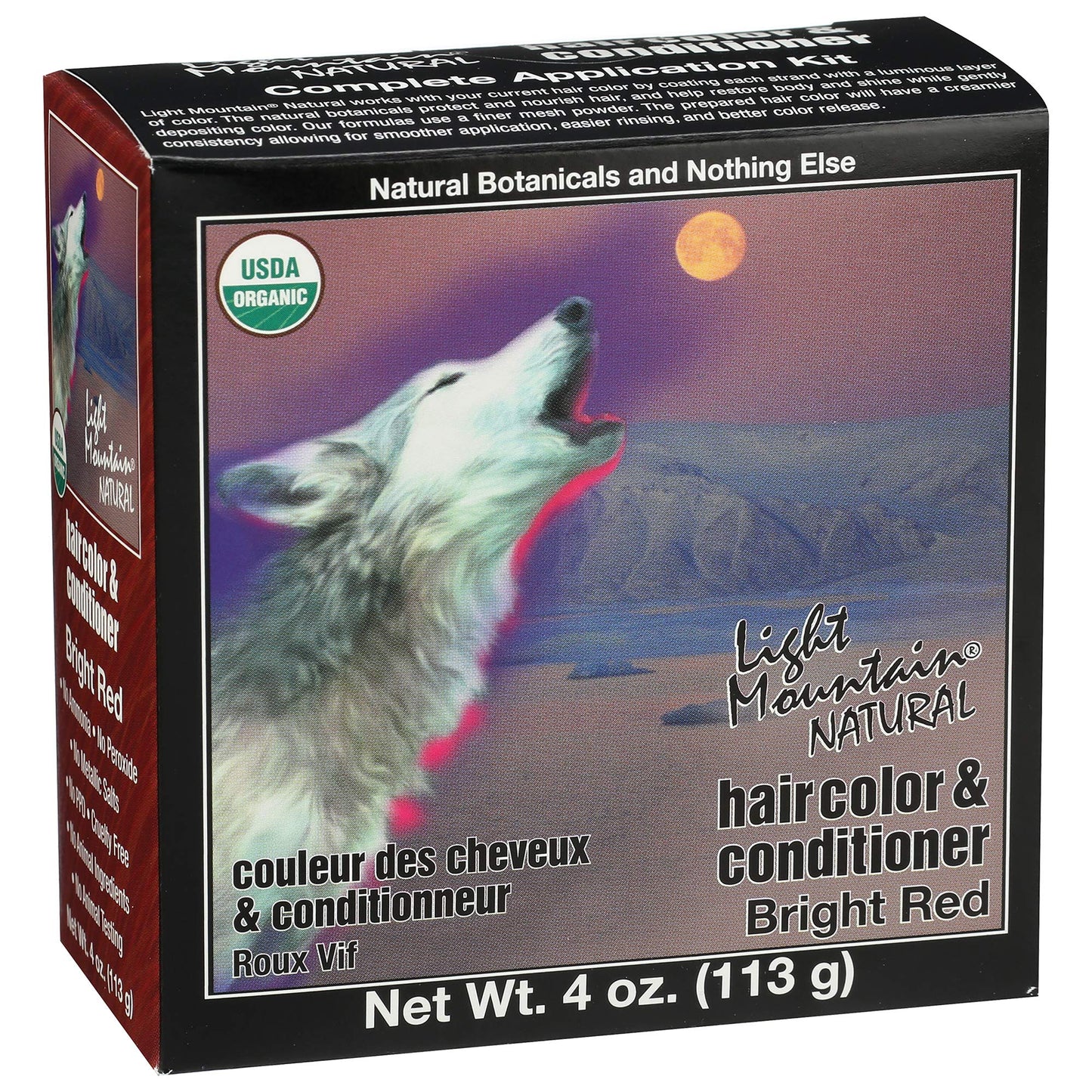 LIGHT MOUNTAIN 187013 Natural Hair Color 3 Piece -bright Red, 4 Ounce (Pack of 3)