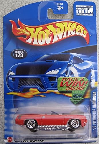 Hot Wheels 2002 '70 Plymouth Barracuda Convertible; Collector Car #173