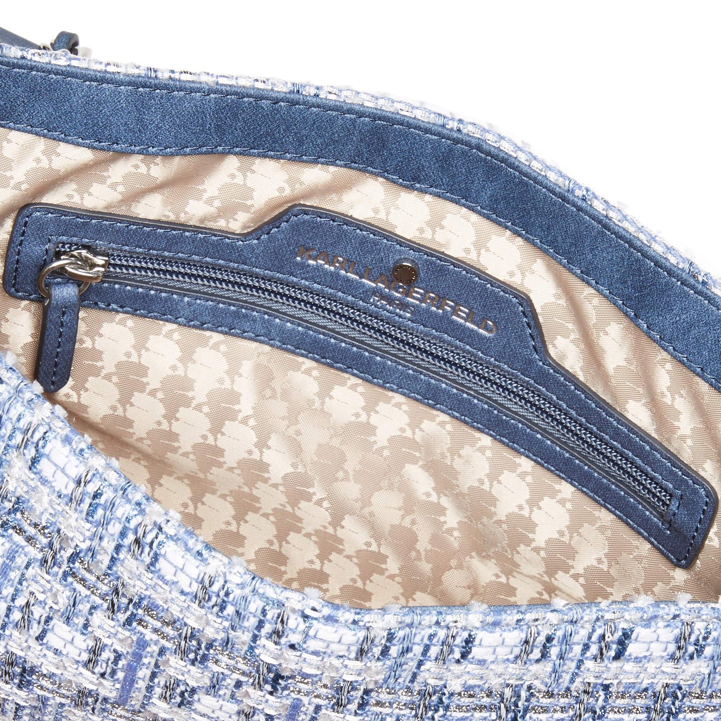 KARL LAGERFELD Paris Women's Handbags Shoulder, Blue Multi, One Size