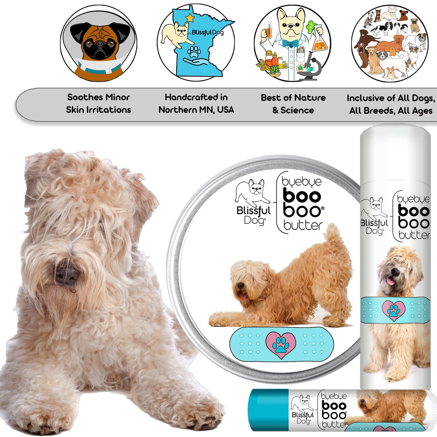 The Blissful Dog Soft Coated Wheaten Terrier Boo Boo Butter, 1 Ounce Beauty and Personal Care The Blissful Dog