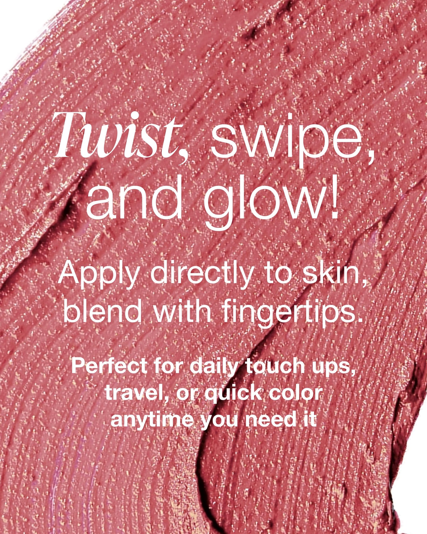 Mineral Fusion 3-in-1 Color Stick - Hydrating Tinted Cream Blush for Cheeks, Lip and Eye - Natural Multi Use Makeup (Terra Cotta)