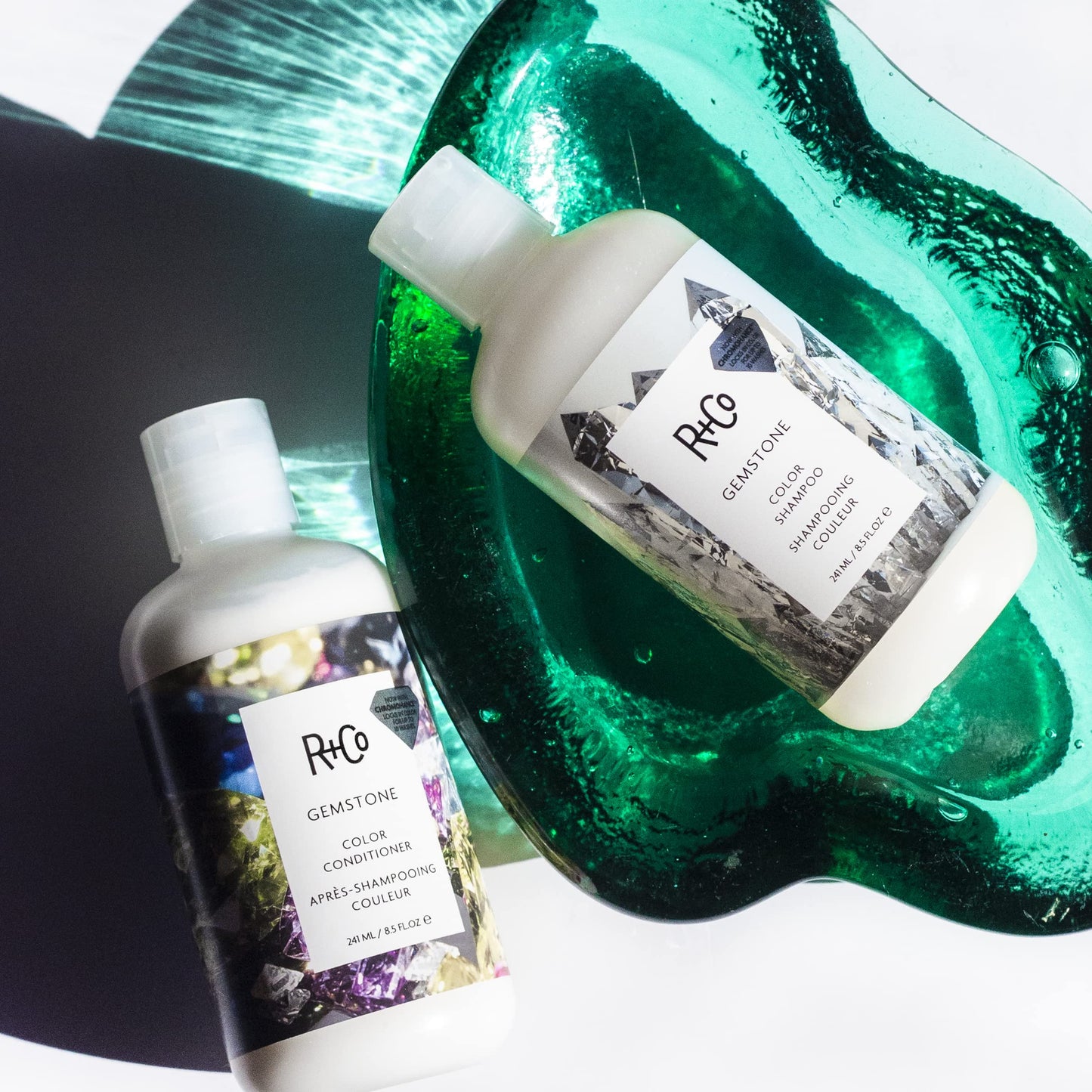 R+Co Gemstone Color Conditioner Travel | Prolonged Color Vibrancy, Repairs + Nourishes Hair | Vegan + Cruelty-Free | 2 Oz