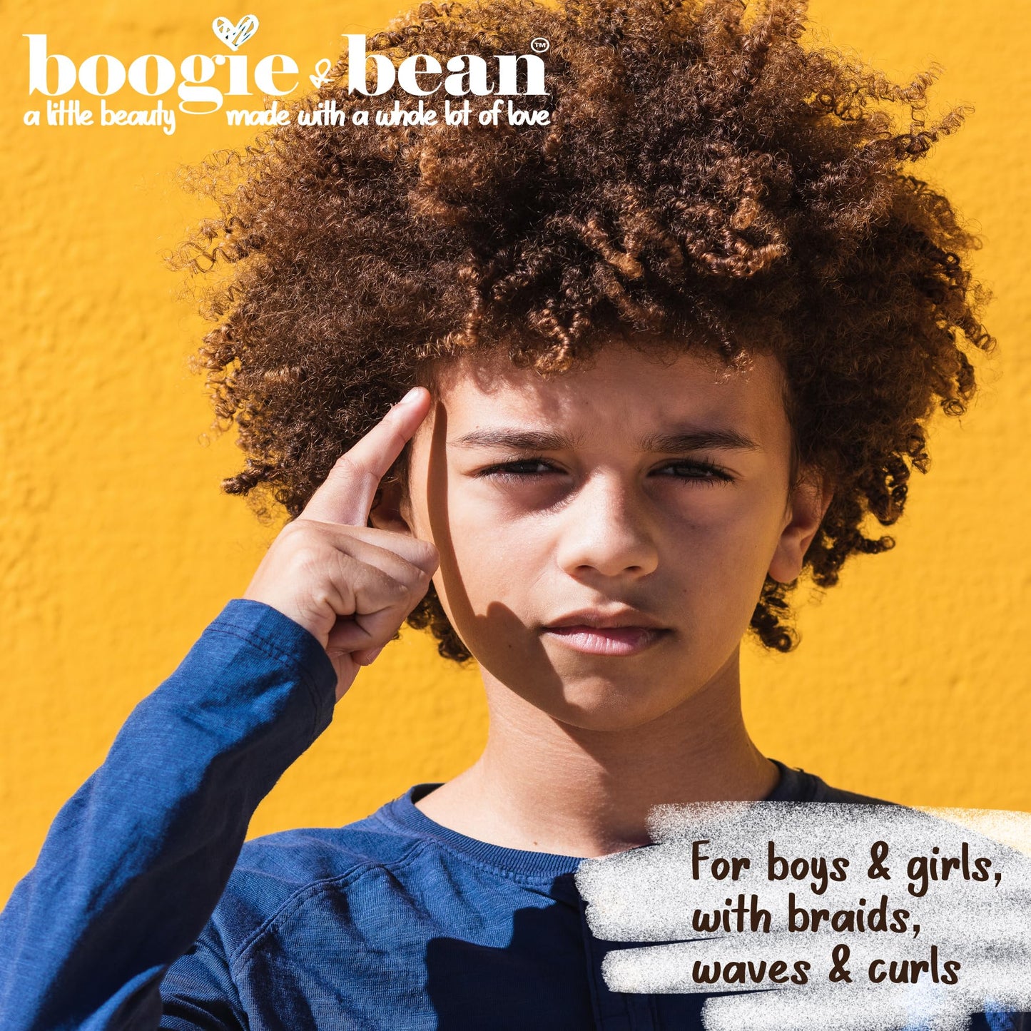 Boogie and Bean Hair Styling Creme or Pomade for Thick and Curly Hair Kids with Locs, Curls, Twists & Braids, Made with Natural Oils like Coconut