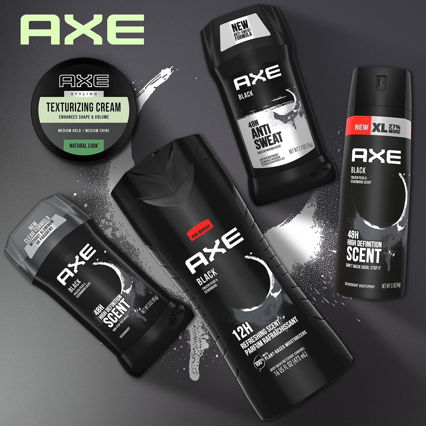 AXE Texturizing Cream Hair Styling Cream With Medium Hold and Medium Shine Natural Look Enhances Shape and Volume 2.64 oz
