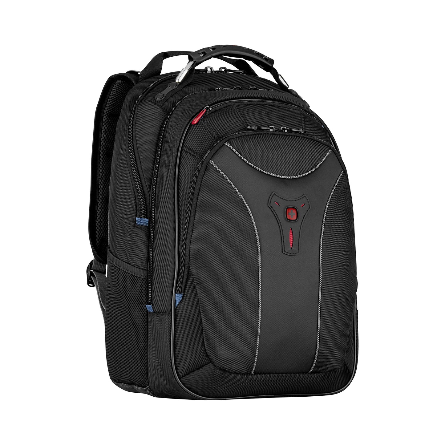 SwissGear Carbon II Black Notebook Backpack-Fits Apple Macbook Pro 15 inch and 17 inch