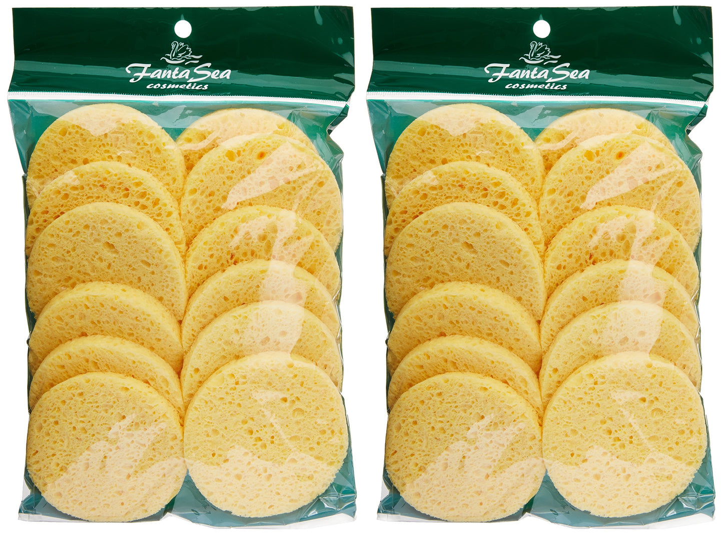 FantaSea Cellulose Cleansing Sponge Bags, 12 Count, Pack of 2 Beauty and Personal Care Fantasea