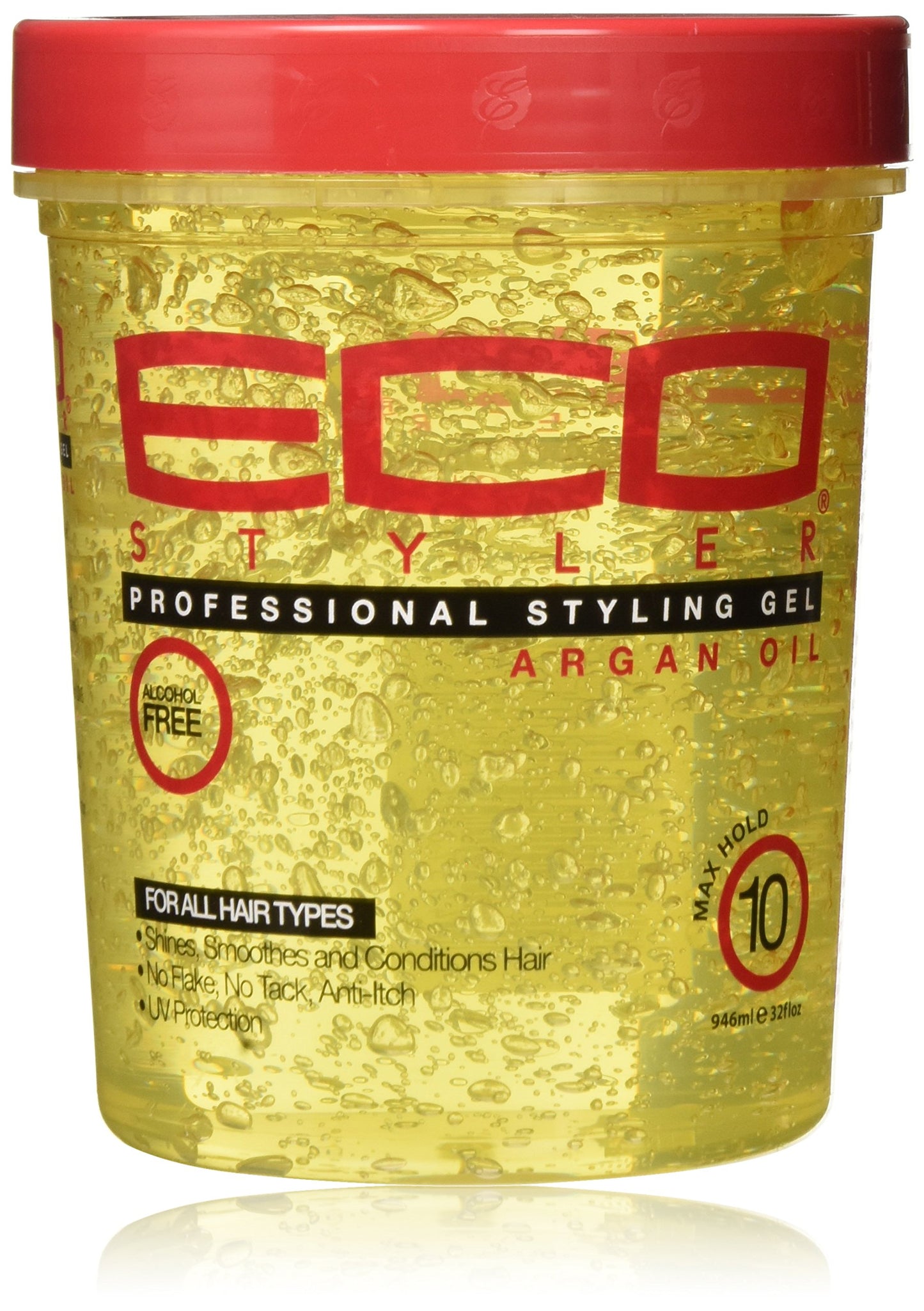 ECOCO Styling Gel With Argan Oil, 32 oz., Pack Of 2