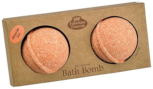 Fabulous Frannie Muscle Ice Natural, Handmade Bath Bomb Gift Set, Rich in Essential Oil, Salt, Coconut Oil, Witch Hazel,Fizzies to Moisturize Skin…