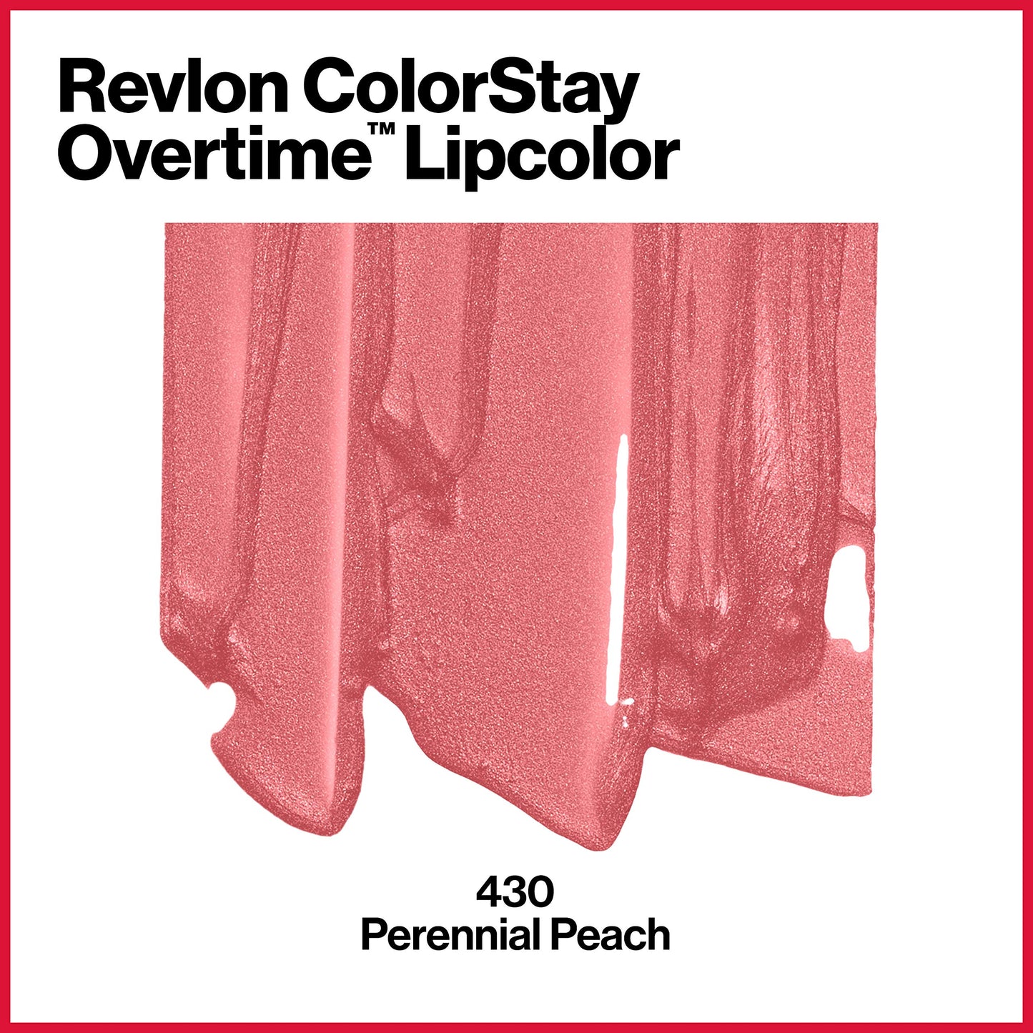 Revlon Liquid Lipstick with Clear Lip Gloss, ColorStay Overtime Lipcolor, Dual Ended with Vitamin E, 410 Perennial Peach, 0.07 Fl Oz