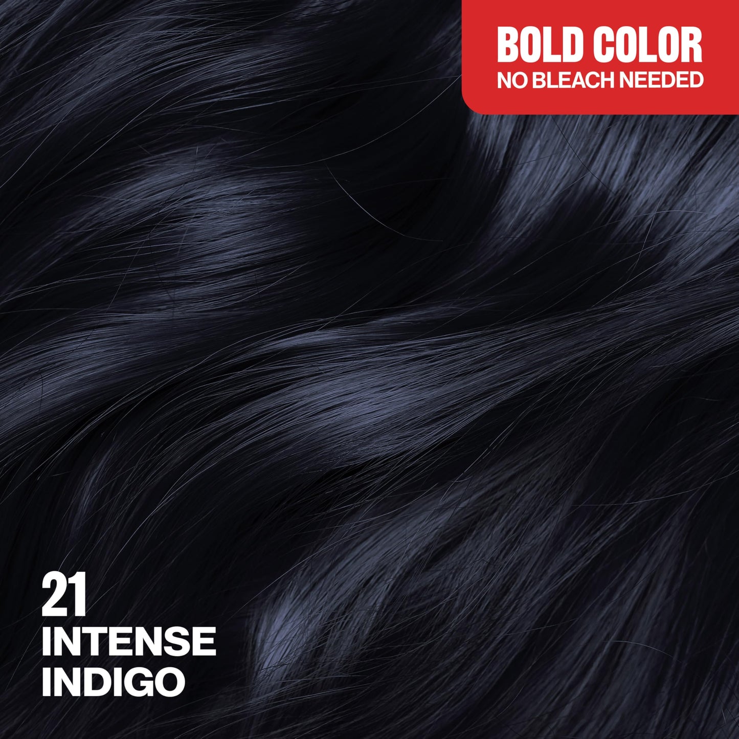 Revlon ColorSilk with Bond Repair Complex, Permanent Hair Color, 100% Gray Coverage, Ammonia Free Dye, Vegan Keratin, 21 Intense Indigo, 3 pack