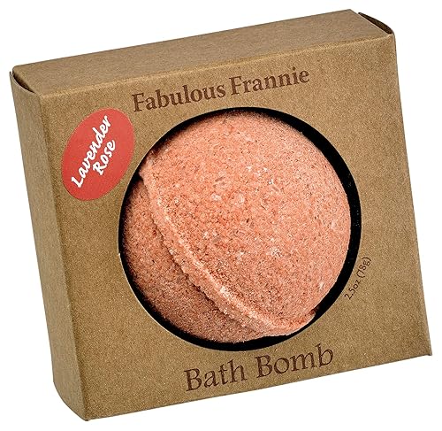 Fabulous Frannie Lavender Rose Natural, Handmade Bath Bomb Set, Rich in Essential Oil, Mineral Salt, Coconut Oil, Witch Hazel, Fizzies to Moisturize…
