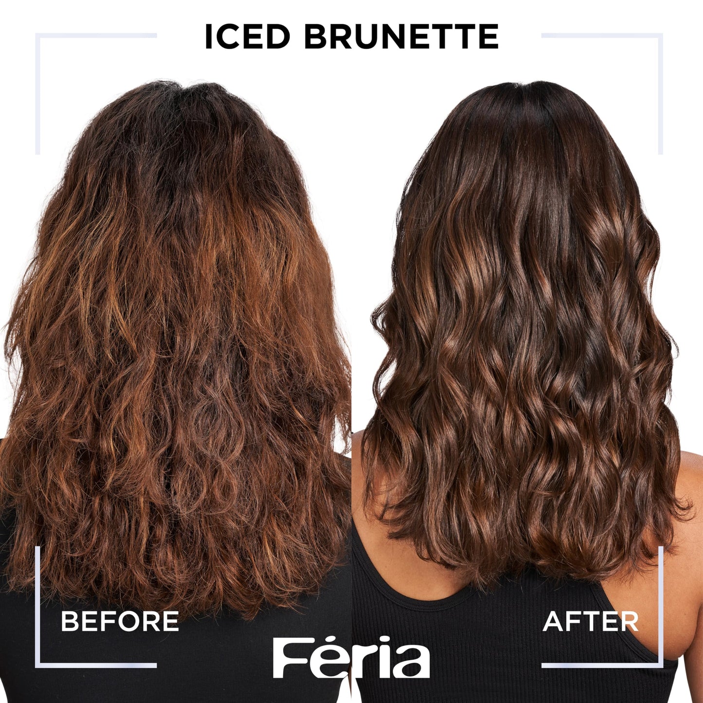 L’Oreal Paris Feria Toner, Long Lasting Anti-Brass Hair Toner for Brunettes, Vegan and Ammonia-Free Hair Care Formula, Iced Brunette, 1 Kit