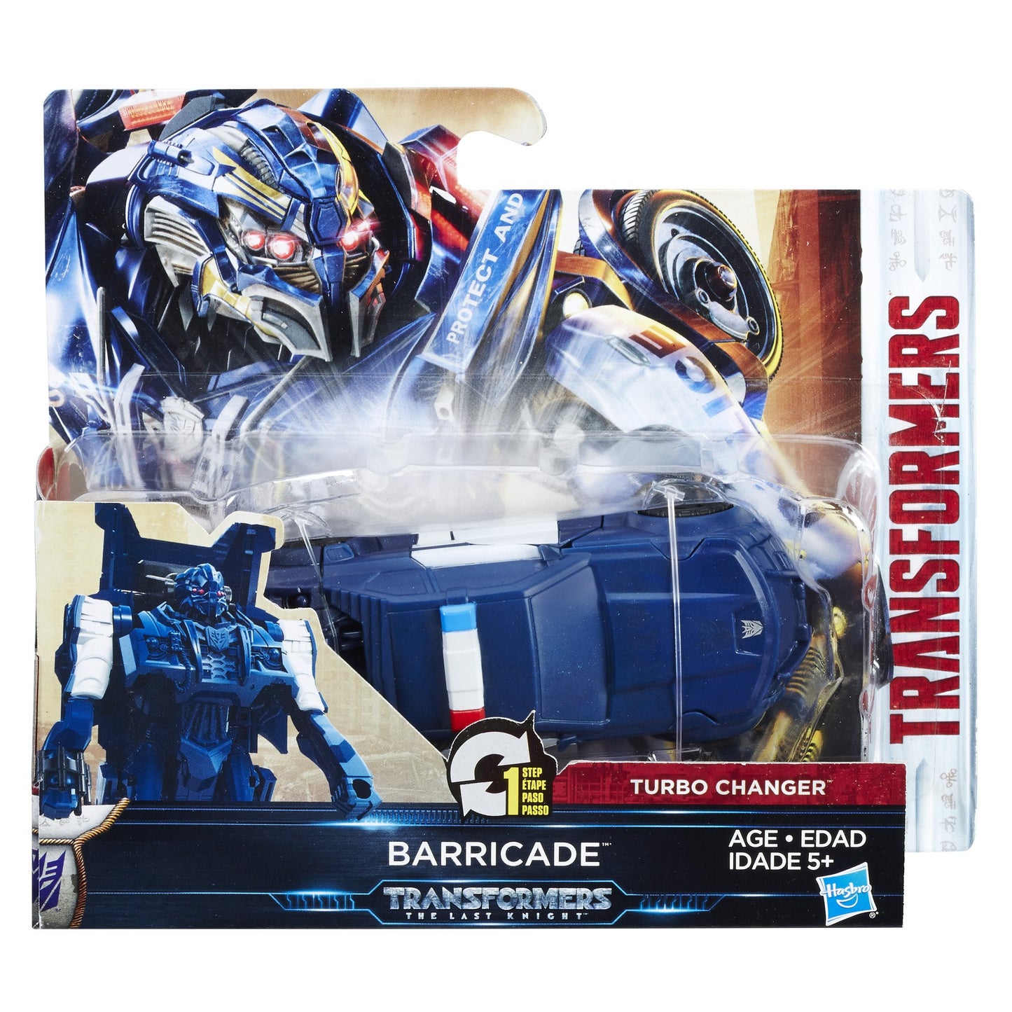 Transformers: The Last Knight 1-Step Turbo Changer Cyberfire Barricade