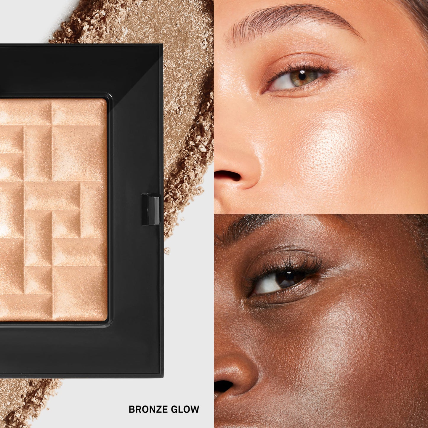 Bobbi Brown Highlighting Powder | Pearl-Infused Highlighter Makeup For Luminous Cheeks & Eyes | Gel-Powder Hybrid, 0.28 Ounce, Bronze Glow #2