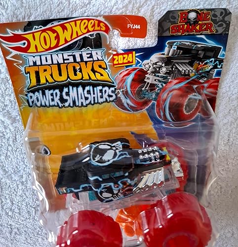 Hot Wheels Monster Trucks New for 2024 1:64 Scale (Bone Shaker Power Smashers 4/7)