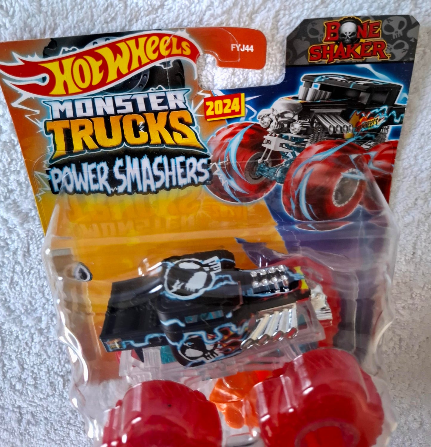 Hot Wheels Monster Trucks New for 2024 1:64 Scale (Bone Shaker Power Smashers 4/7)