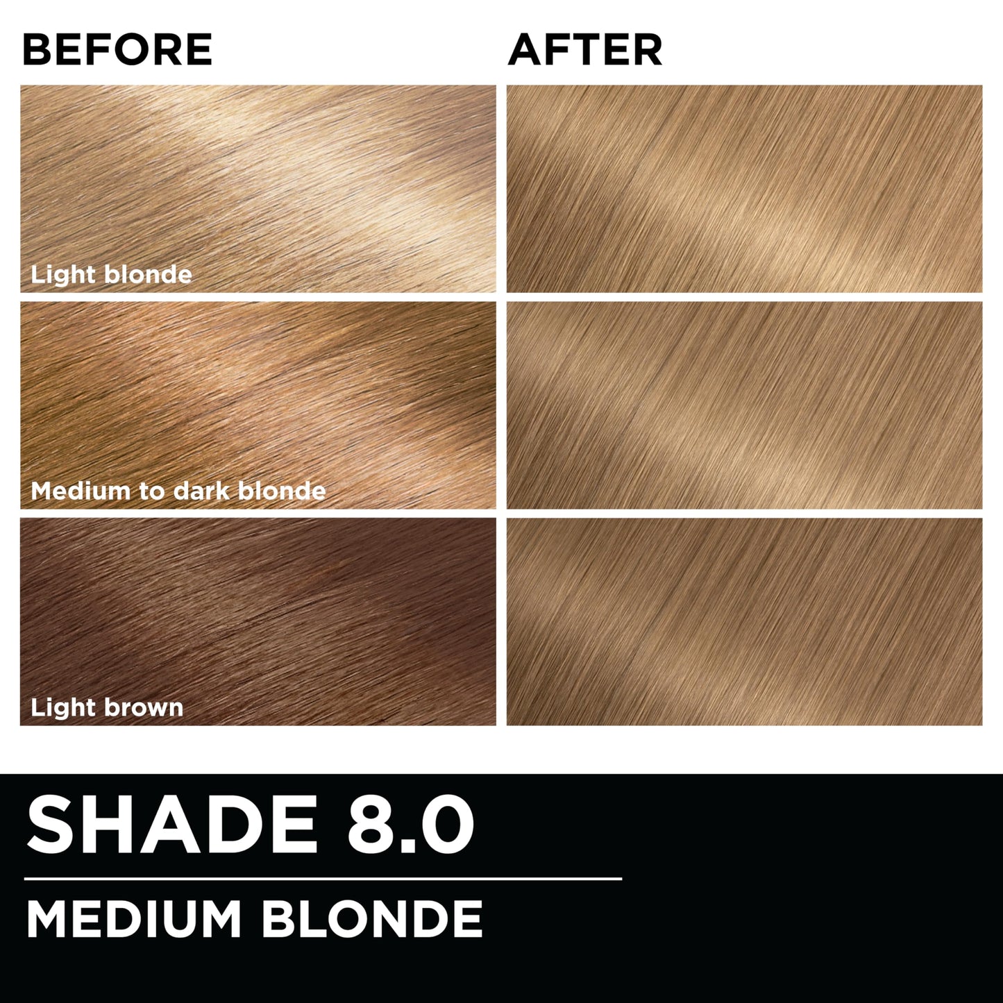 Garnier Olia Hair Color, Ammonia-Free Permanent Hair Dye, Oil-Powered Formula for 100% Gray Coverage and 3x Shinier Hair, Vegan & Cruelty Free, 8.0