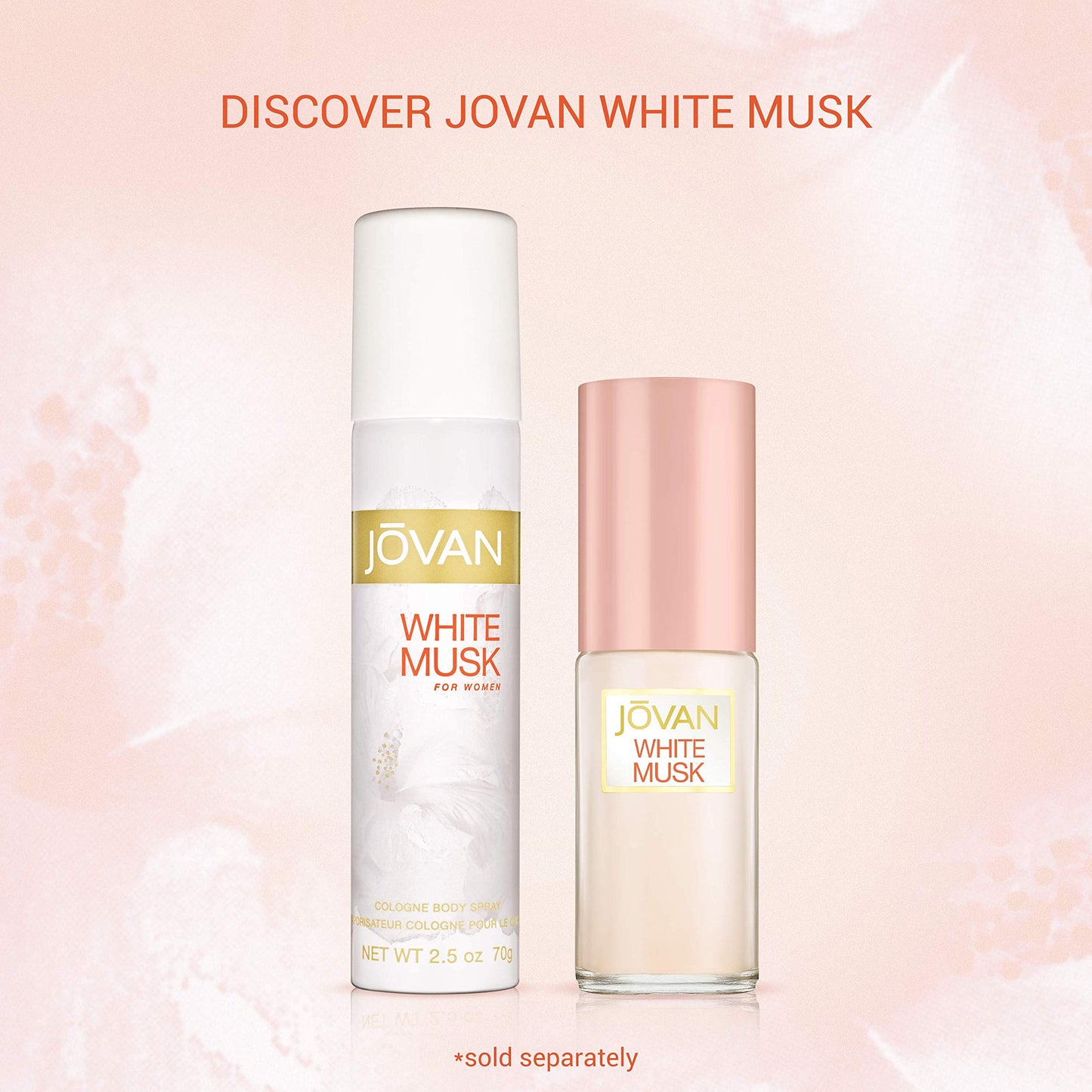 Jovan White Musk for Women Body Spray 2.5 fl oz (Pack of 1), Notes of Jasmine, Musk, and Amber, Women's Fragrance, Long Lasting, Everyday Fragrance