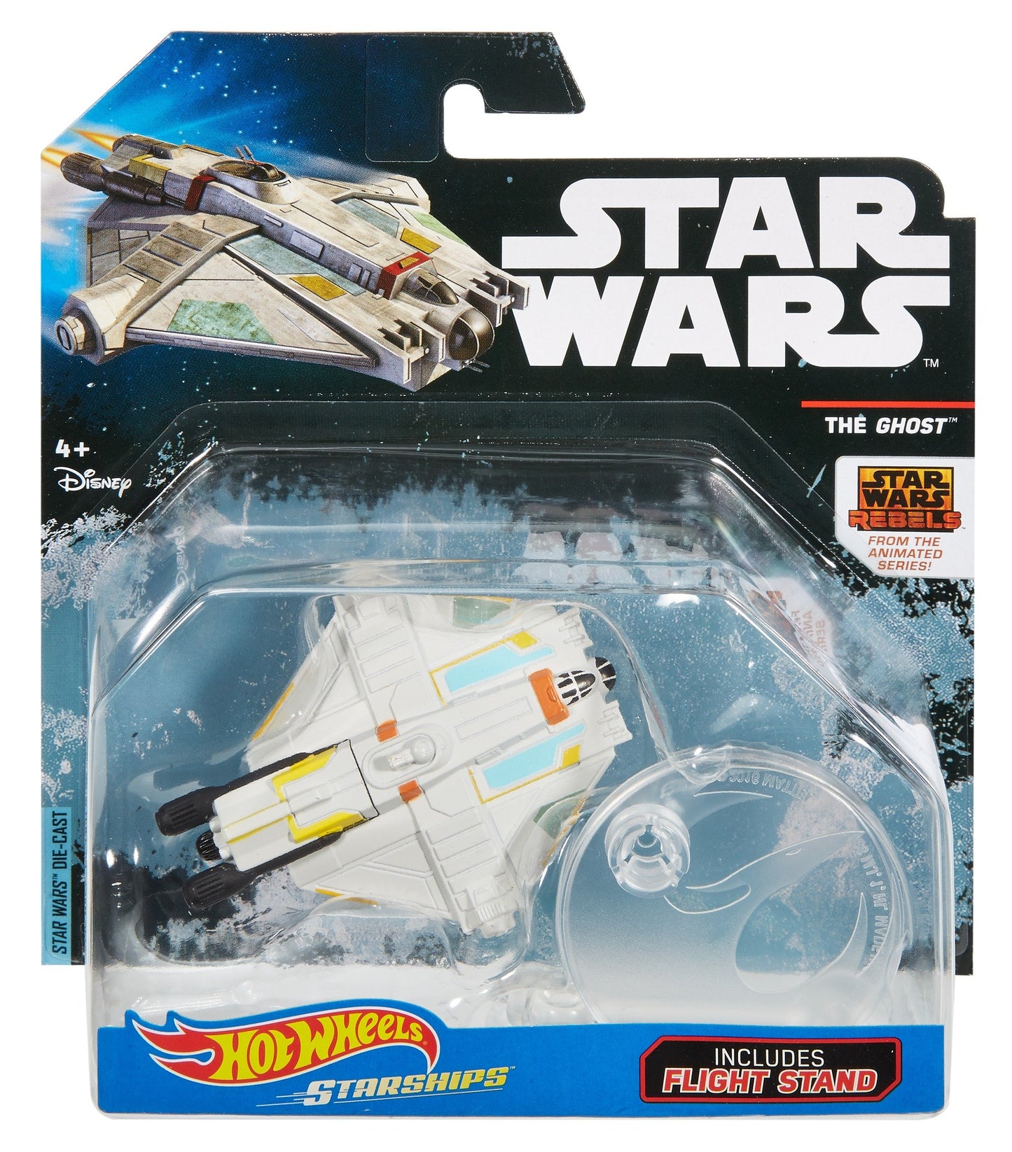 Hot Wheels Star Wars Rogue One Starship Vehicle, Ghost (Rebels)