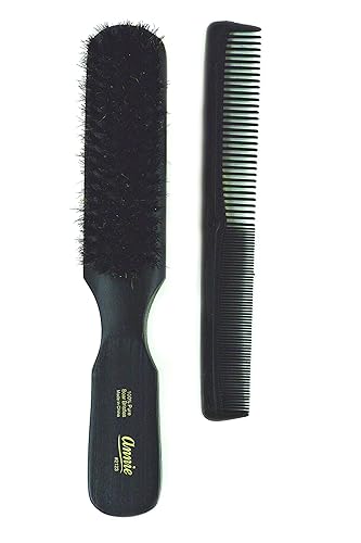 Annie Soft Mini Wave Brush #2123-100% Pure Boar Bristles, Reinforced Bristles, Black, Unisex, Wavy Hair