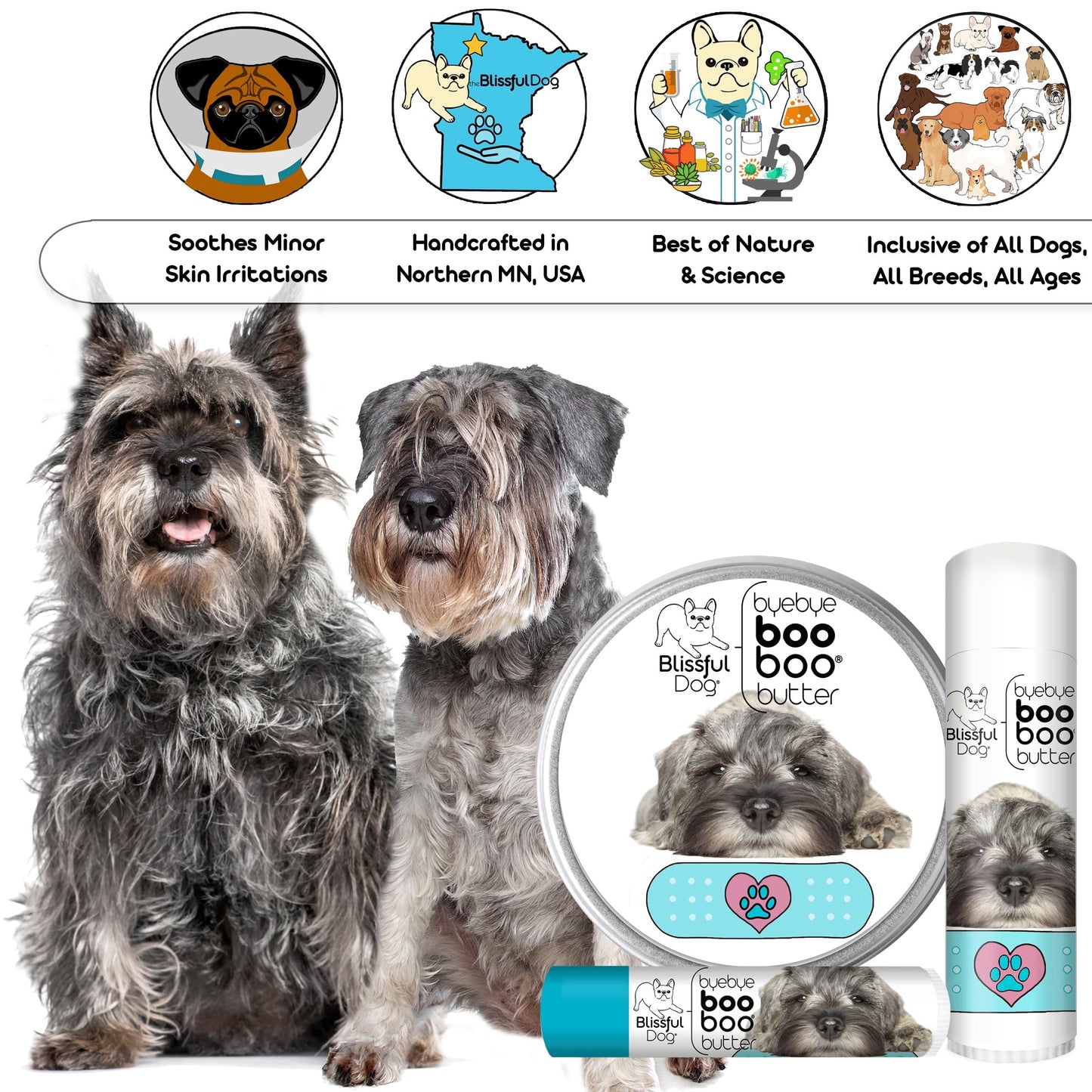 The Blissful Dog Schnauzer Boo Butter, 4 oz Beauty and Personal Care The Blissful Dog