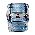 Limited KBNL Frozen 2 Allover Pattern Preppy Vintage Style 16 School Backpack Blue, Large, 20760