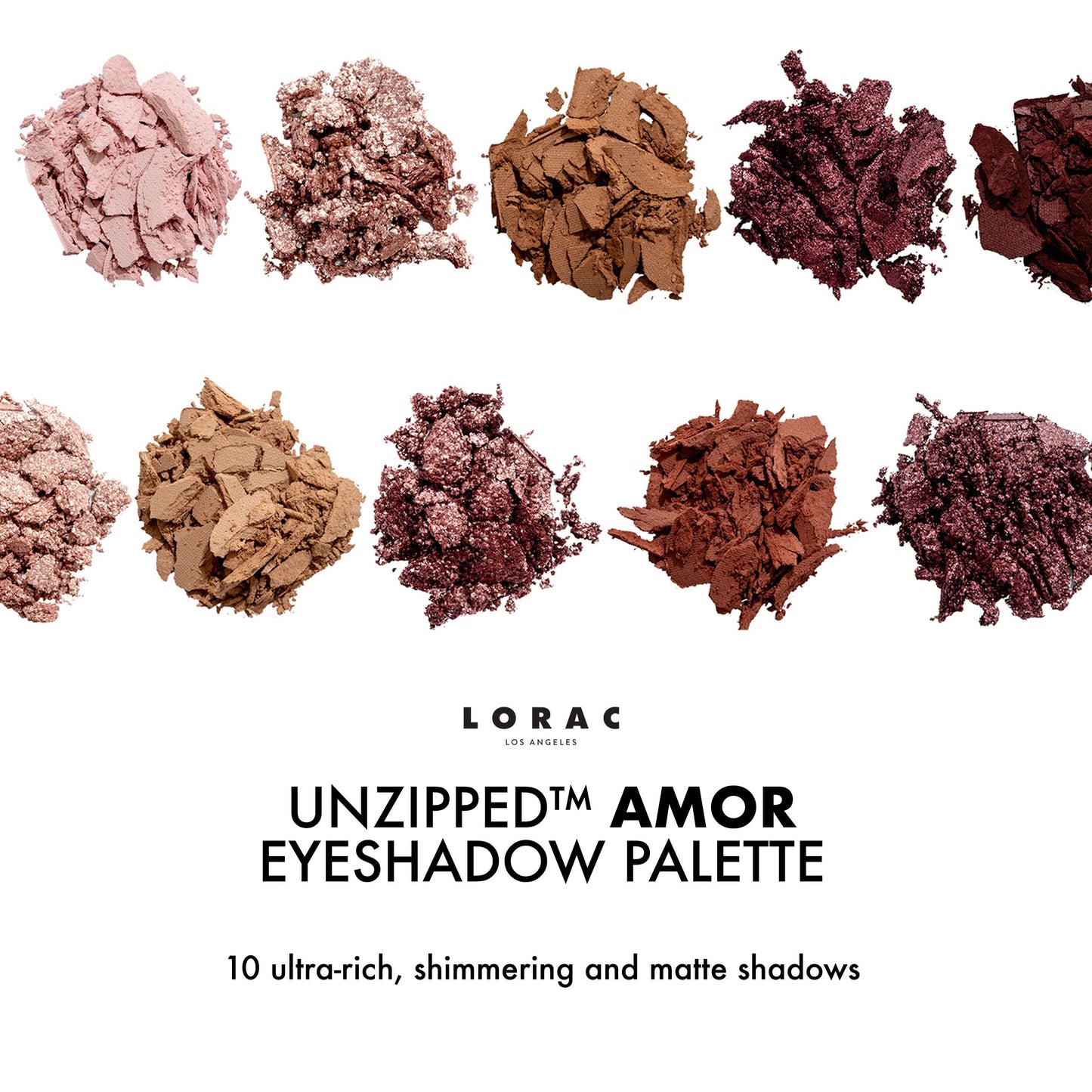 LORAC Unzipped Amor Palette Matte Shimmer Eye Shadow,powder